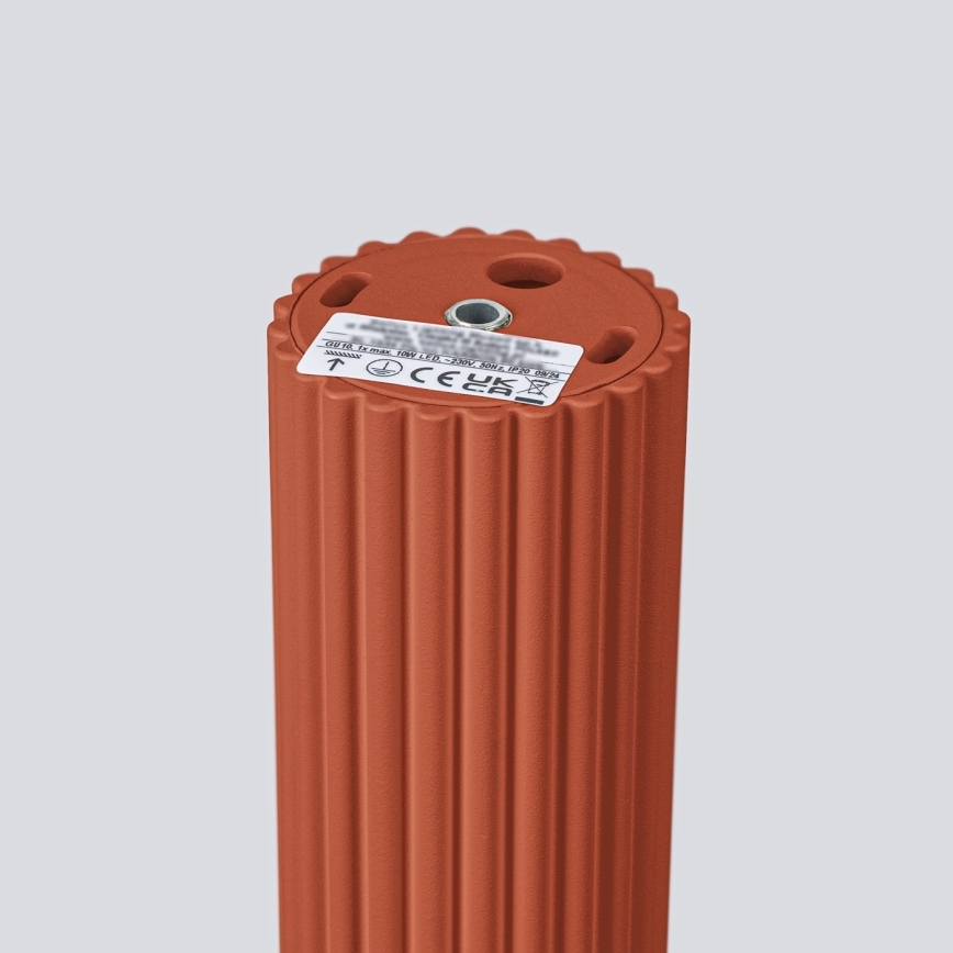 Foco KARBON 1xGU10/10W/230V 10 cm rojo
