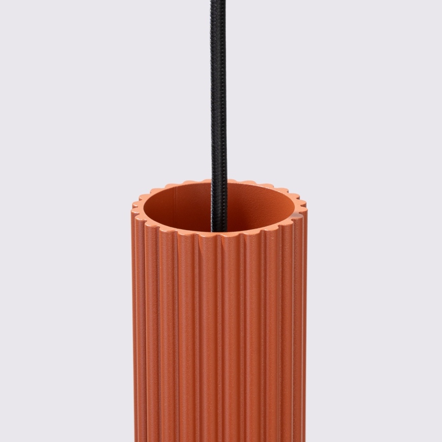 Lámpara colgante KARBON 1xGU10/10W/230V rojo