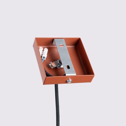 Lámpara colgante KARBON 1xGU10/10W/230V rojo