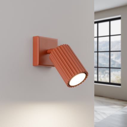 Foco de pared KARBON 1xGU10/10W/230V rojo