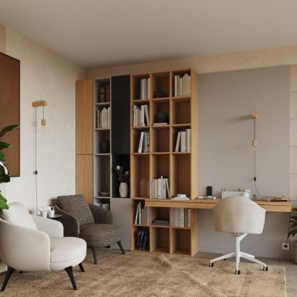 Aplique NIMBI 1xE27/15W/230V haya