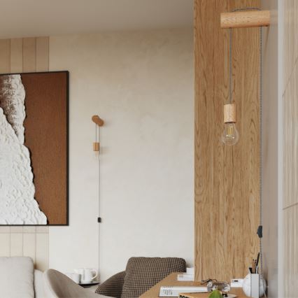 Aplique NIMBI 1xE27/15W/230V haya