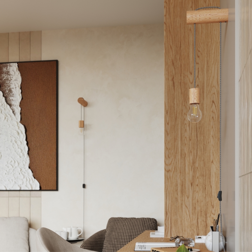 Aplique NIMBI 1xE27/15W/230V haya