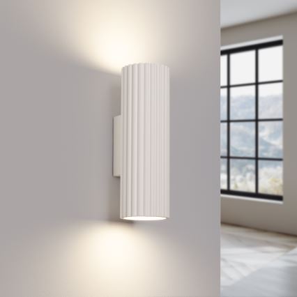 Aplique KARBON 2xGU10/10W/230V color crema