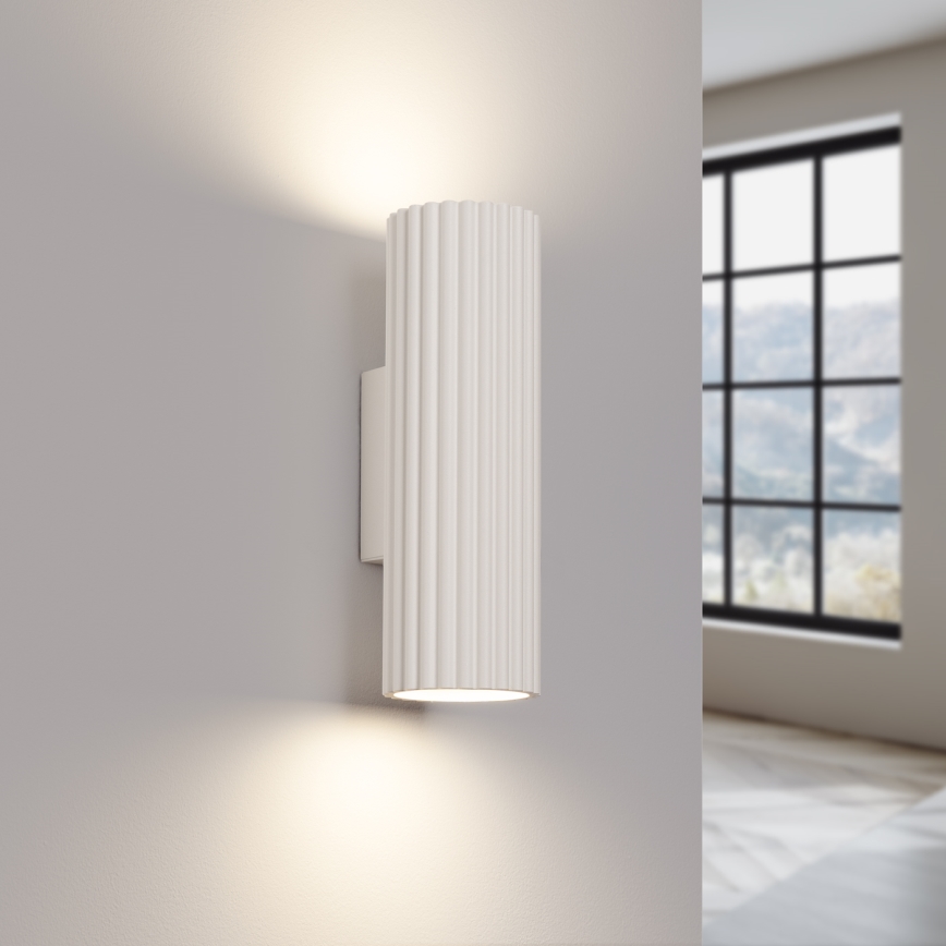 Aplique KARBON 2xGU10/10W/230V color crema