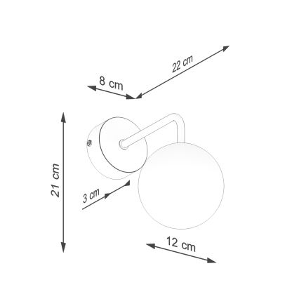 Aplique ASTRAL 1xG9/8W/230V blanco