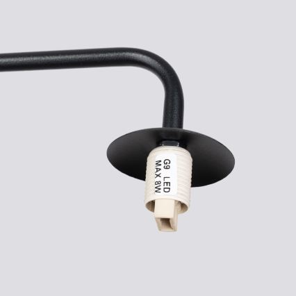 Aplique ASTRAL 1xG9/8W/230V negro