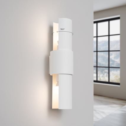 Aplique FLASH 2xE27/15W/230V blanco