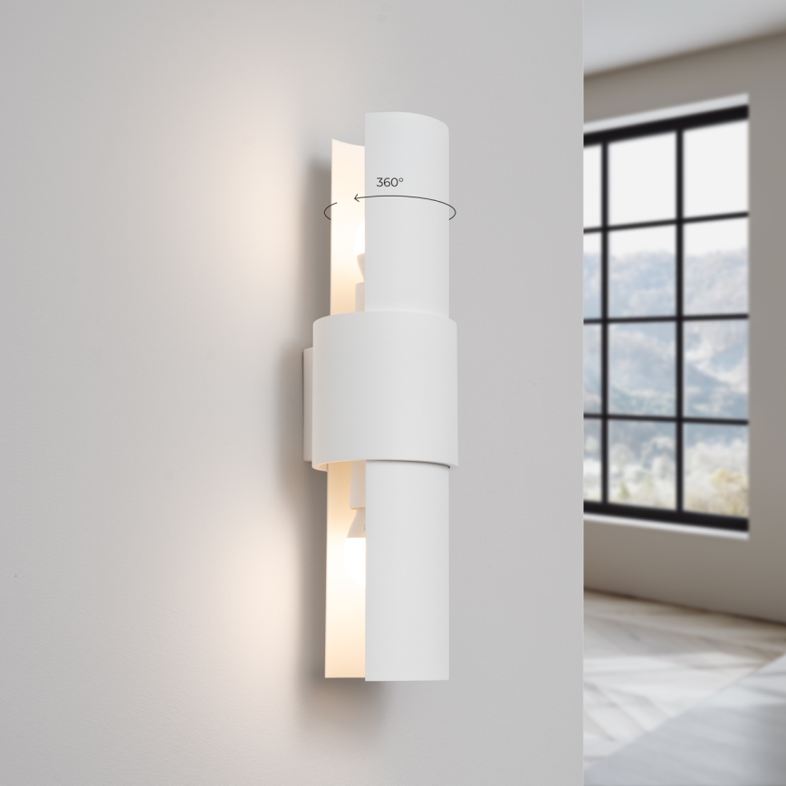 Aplique FLASH 2xE27/15W/230V blanco