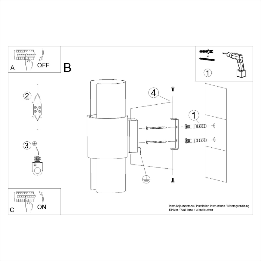 Aplique FLASH 2xE27/15W/230V blanco