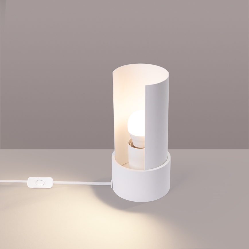 Lámpara de mesa FLASH 1xE27/15W/230V blanco