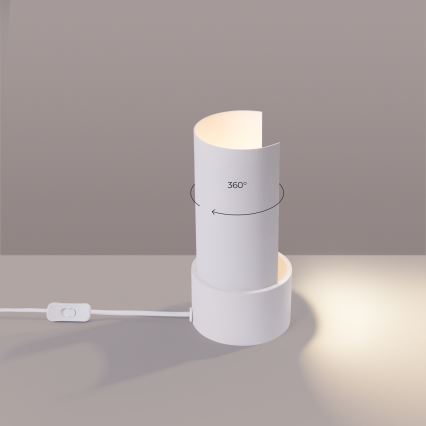 Lámpara de mesa FLASH 1xE27/15W/230V blanco