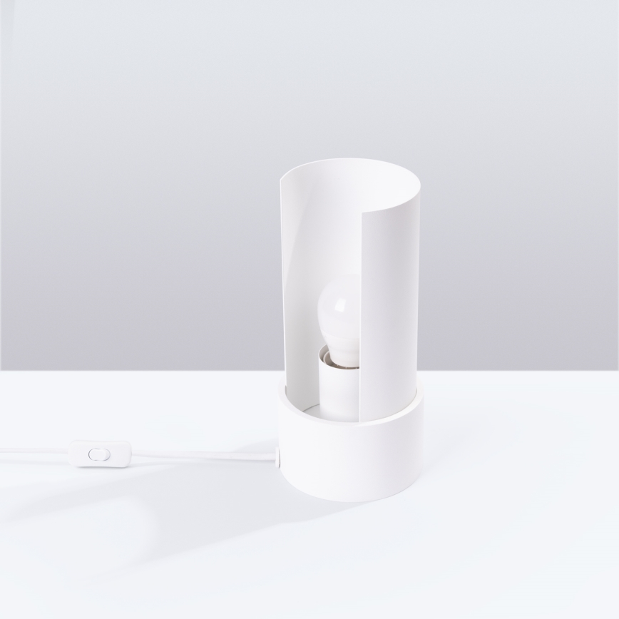 Lámpara de mesa FLASH 1xE27/15W/230V blanco
