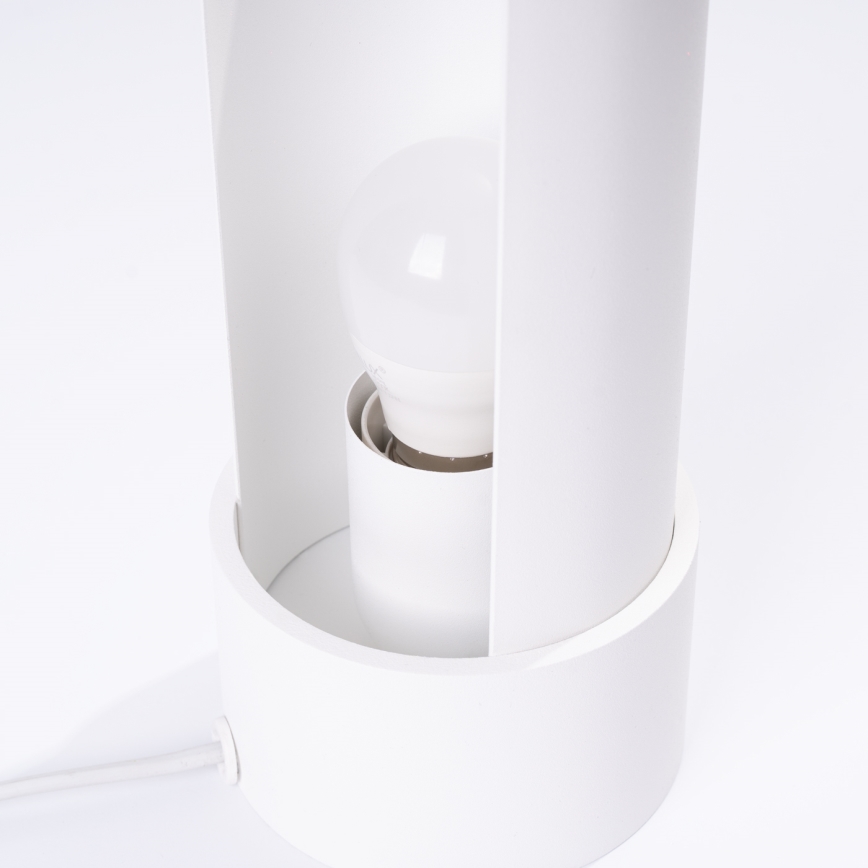Lámpara de mesa FLASH 1xE27/15W/230V blanco
