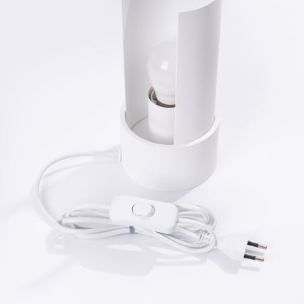 Lámpara de mesa FLASH 1xE27/15W/230V blanco