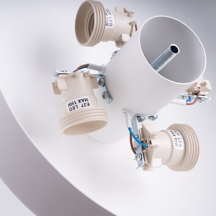 Lámpara de techo OMIQ 4xE27/15W/230V, Ø 30 cm, blanca