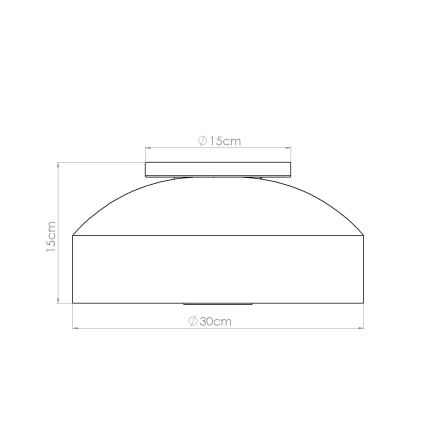 Lámpara de techo OMIQ 4xE27/15W/230V, Ø 30 cm, blanca