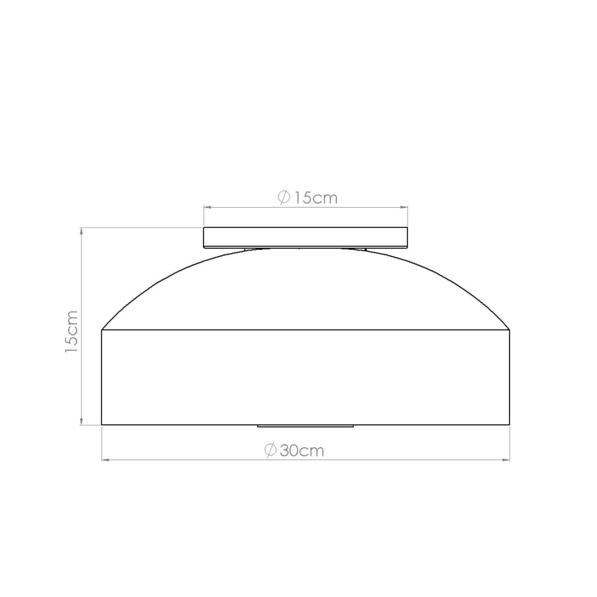 Lámpara de techo OMIQ 4xE27/15W/230V, Ø 30 cm, blanca