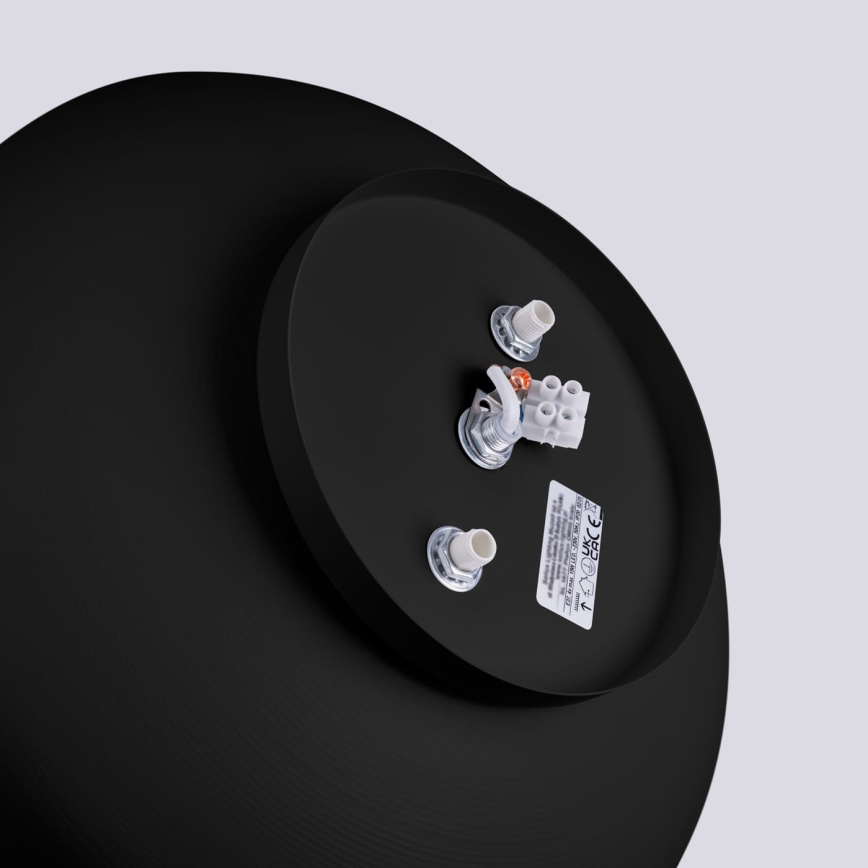 Lámpara de techo OMIQ 4xE27/15W/230V Ø 30 cm negra