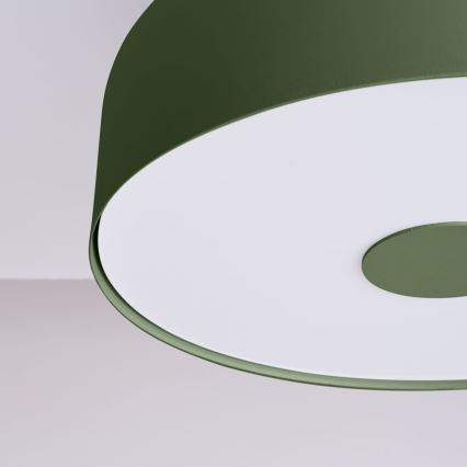 Lámpara de techo OMIQ 4xE27/15W/230V, diámetro 30 cm, verde