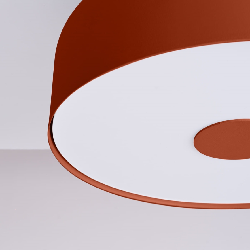 Lámpara de techo OMIQ 4xE27/15W/230V Ø 30 cm roja