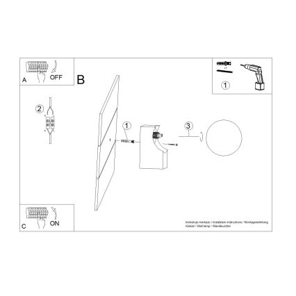 Aplique BULBO 1xG9/8W/230V haya/blanco