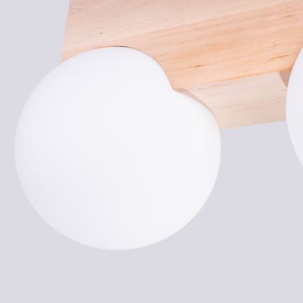 Plafón BULBO 2xG9/8W/230V haya/blanco