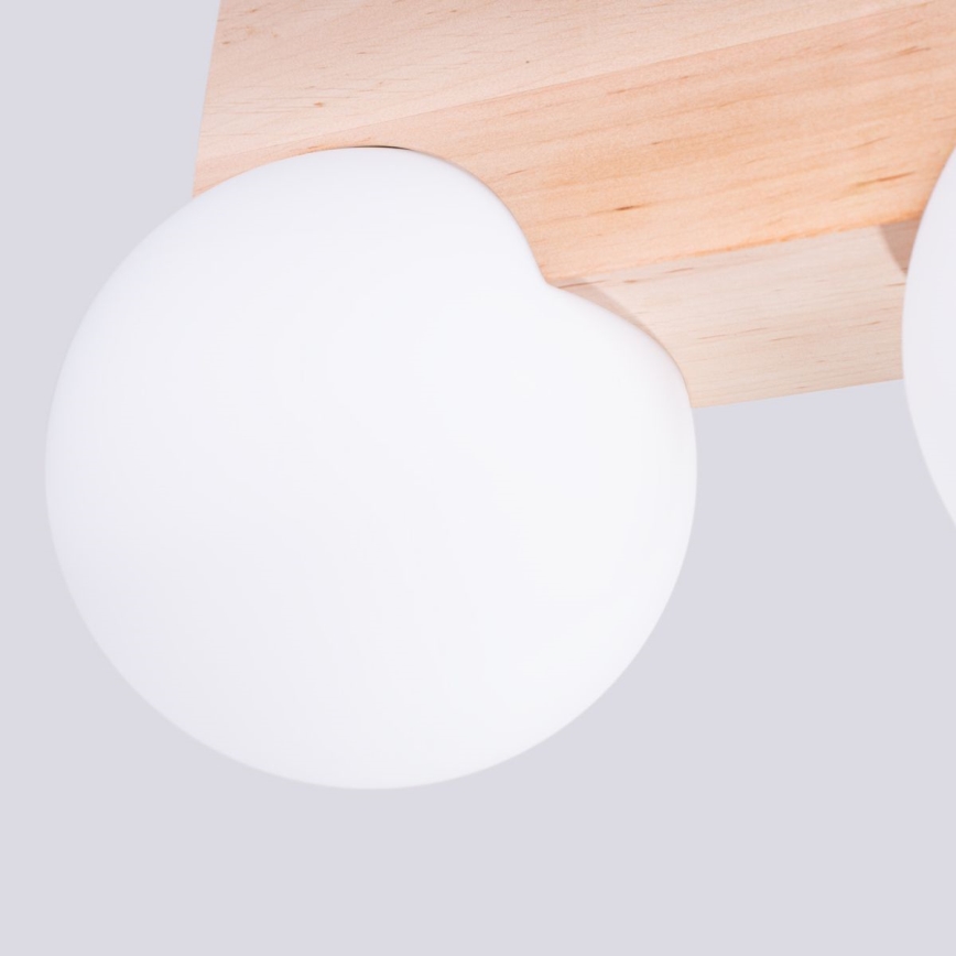 Plafón BULBO 2xG9/8W/230V haya/blanco