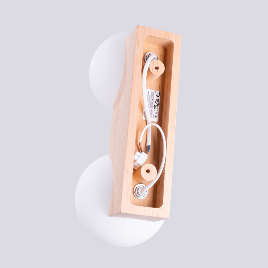 Plafón BULBO 2xG9/8W/230V haya/blanco