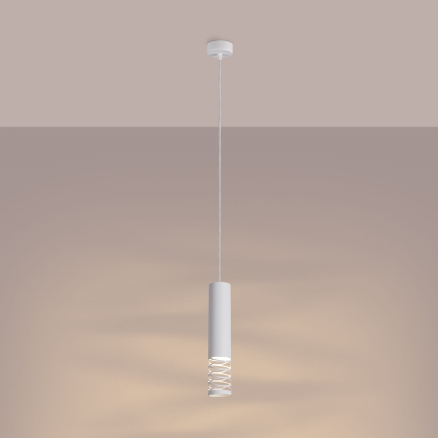 Lámpara colgante LAMI 1xGU10/10W/230V blanco