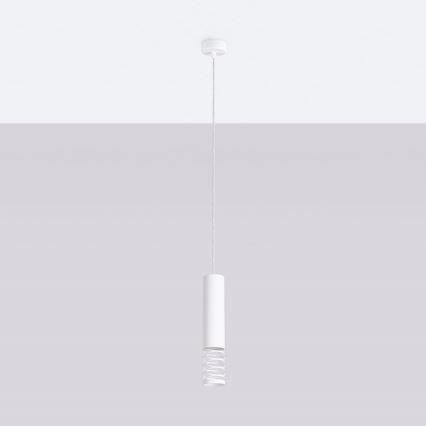 Lámpara colgante LAMI 1xGU10/10W/230V blanco