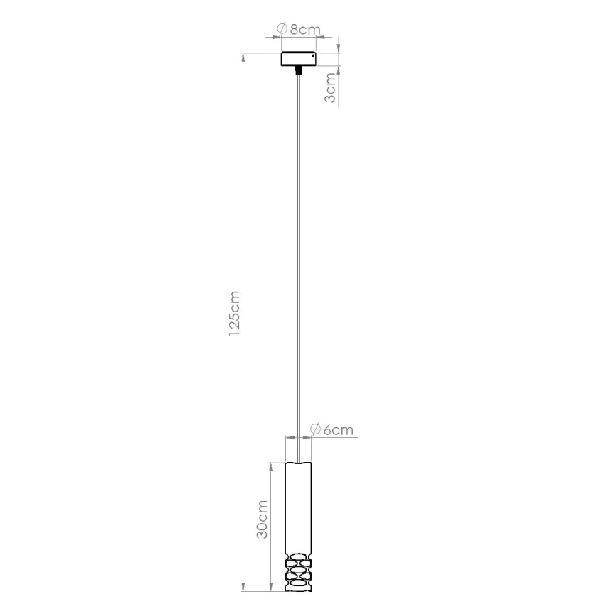 Lámpara colgante LIRO 1xGU10/10W/230V blanco