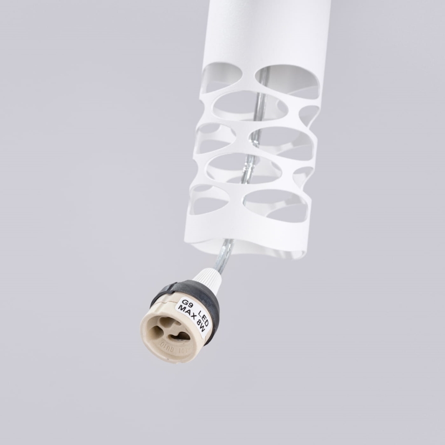 Lámpara colgante LIRO 2xGU10/10W/230V blanco