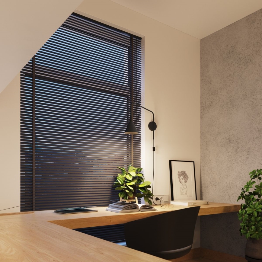 Aplique NOX 1xE14/10W/230V negro