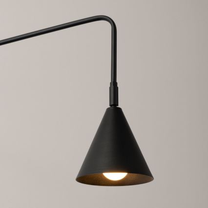 Aplique NOX 1xE14/10W/230V negro