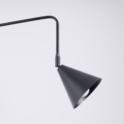 Aplique NOX 1xE14/10W/230V negro