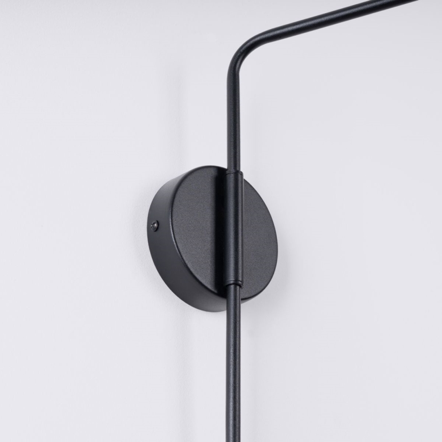 Aplique NOX 1xE14/10W/230V negro