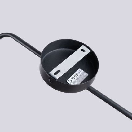 Aplique NOX 1xE14/10W/230V negro