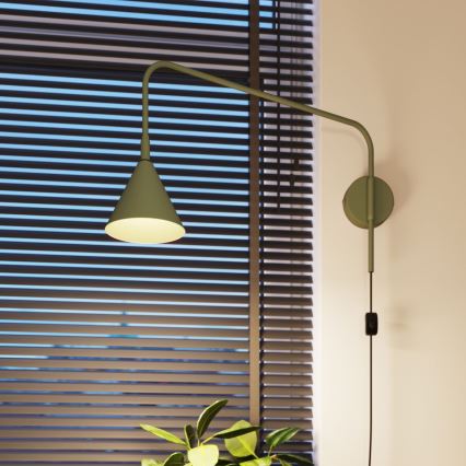 Aplique NOX 1xE14/10W/230V verde