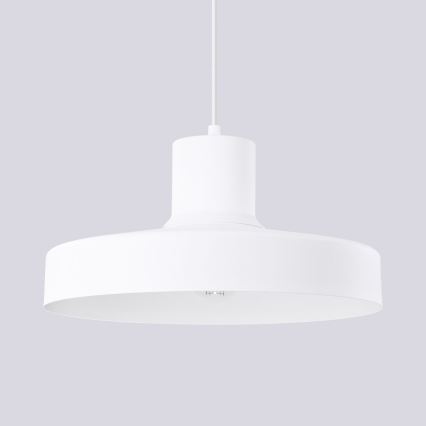 Lámpara colgante BILO 1xE27/15W/230V diá. 35 cm blanco