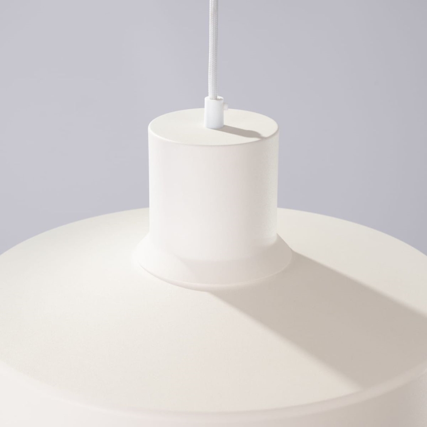 Lámpara colgante BILO 1xE27/15W/230V diá. 35 cm color crema