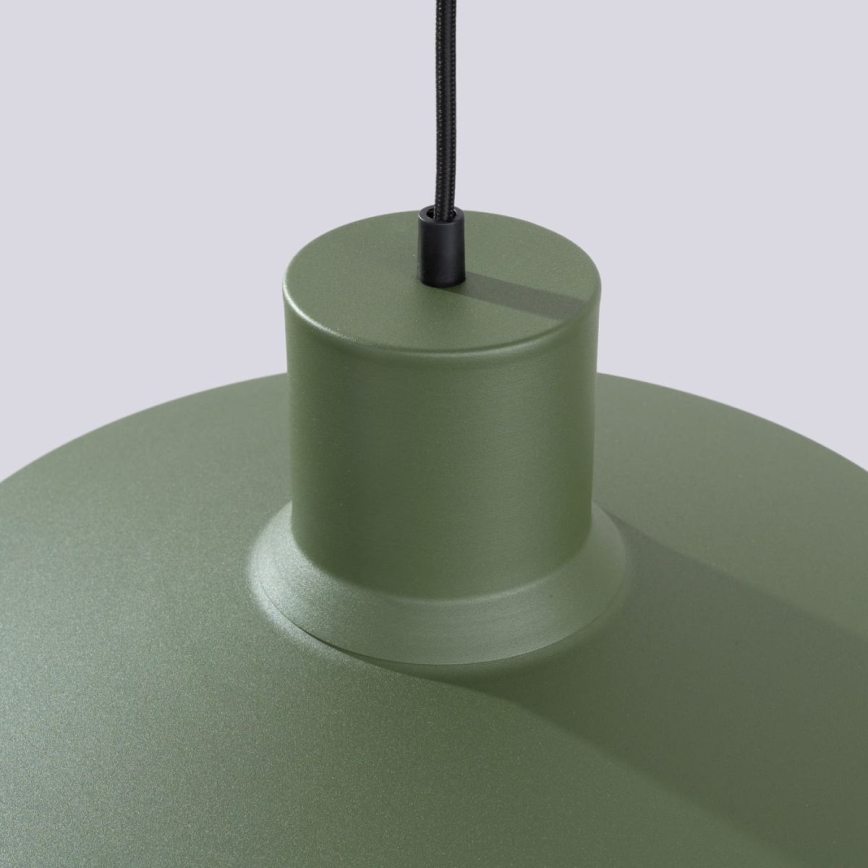 Lámpara colgante BILO 1xE27/15W/230V diá. 35 cm verde