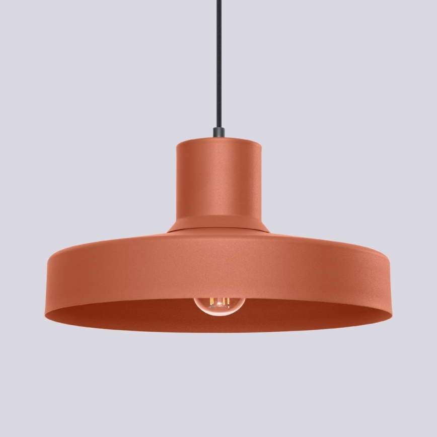 Lámpara colgante BILO 1xE27/15W/230V diá. 35 cm naranja