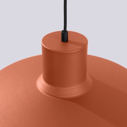 Lámpara colgante BILO 1xE27/15W/230V diá. 35 cm naranja