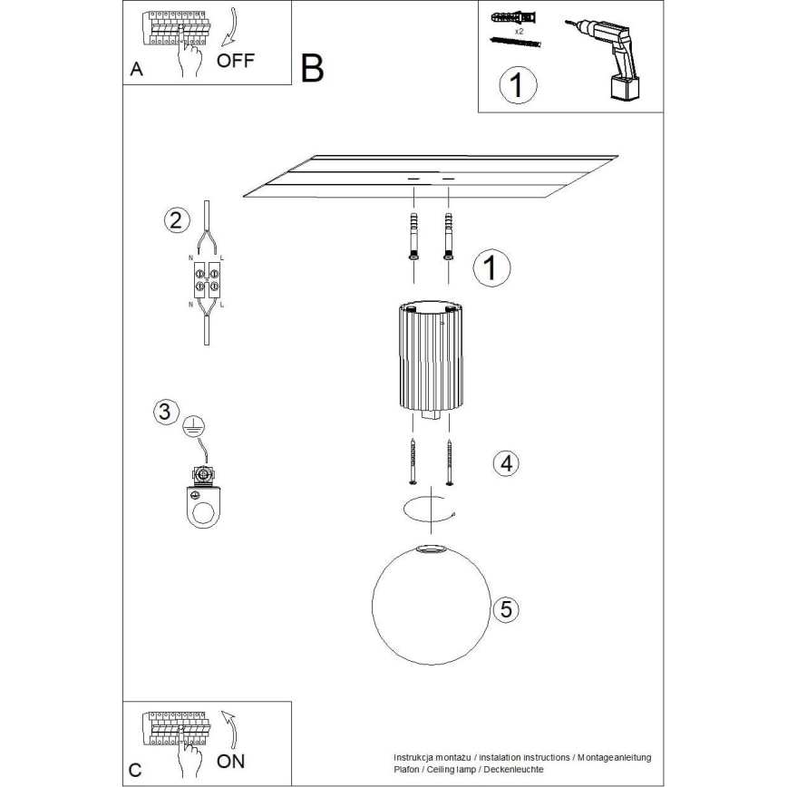 Plafón de baño HALO 1xG9/8W/230V diá. 12 cm IP44 blanco