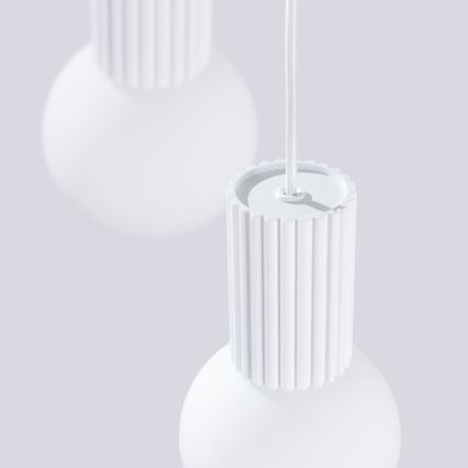 Lámpara colgante HALO 3xG9/8W/230V diá. 25 cm blanco