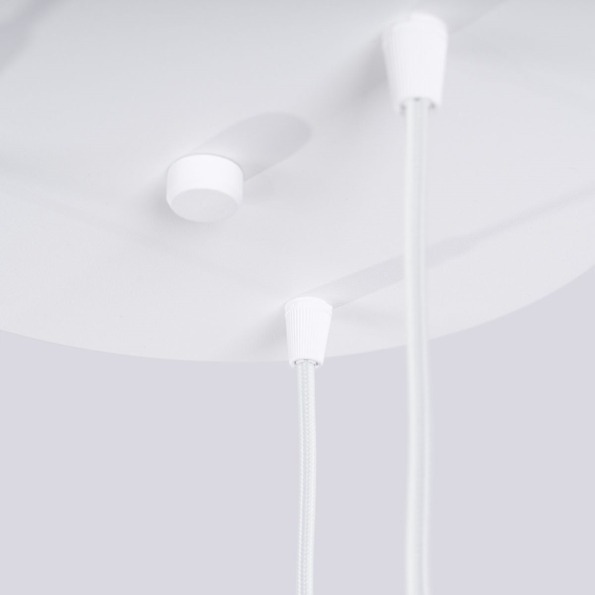 Lámpara colgante HALO 3xG9/8W/230V diá. 25 cm blanco