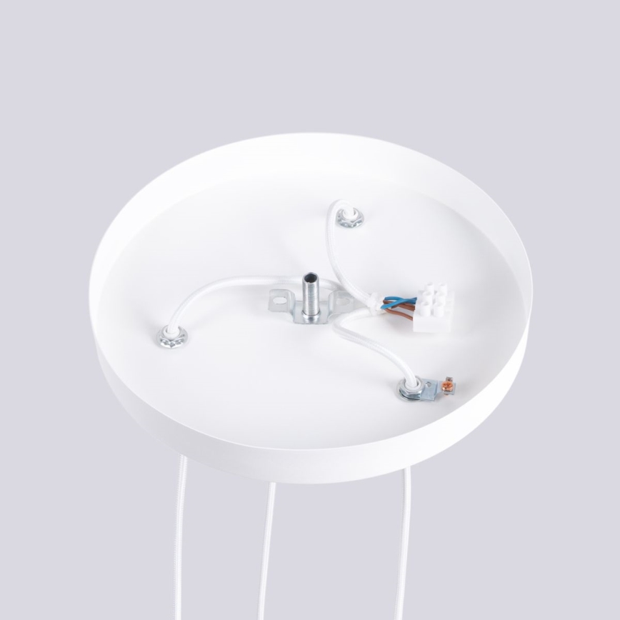 Lámpara colgante HALO 3xG9/8W/230V diá. 25 cm blanco