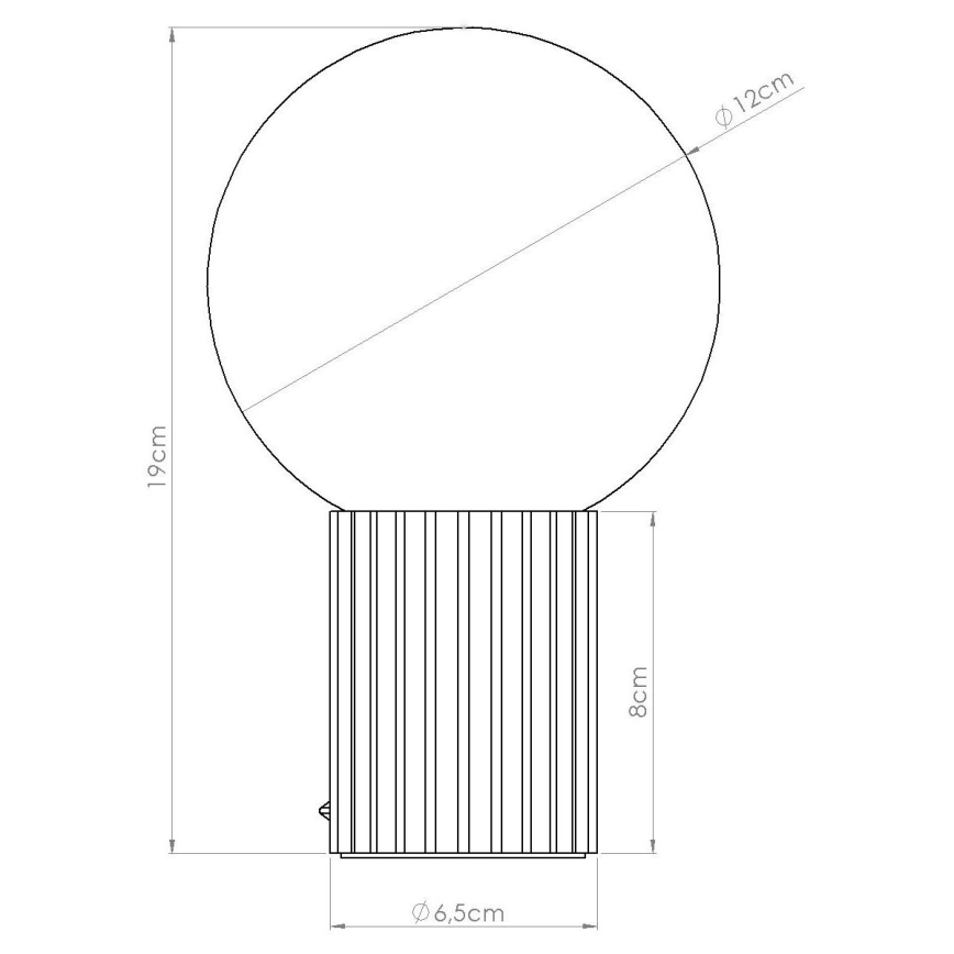Lámpara de mesa HALO 1xG9/8W/230V diá. 12 cm blanco