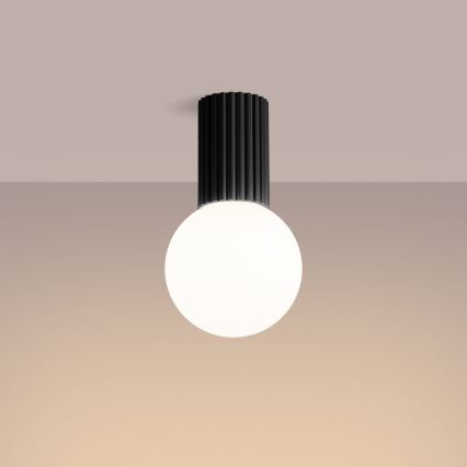 Plafón de baño HALO 1xG9/8W/230V diá. 12 cm IP44 negro